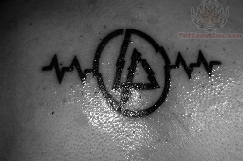 Life Line Linkin Park Logo Black Ink Tattoo